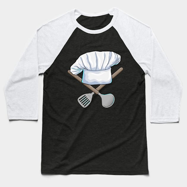 Chef hat with Wooden spoon Baseball T-Shirt by Markus Schnabel
